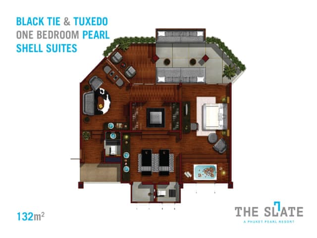 One Bedroom Pearl Shell Suite