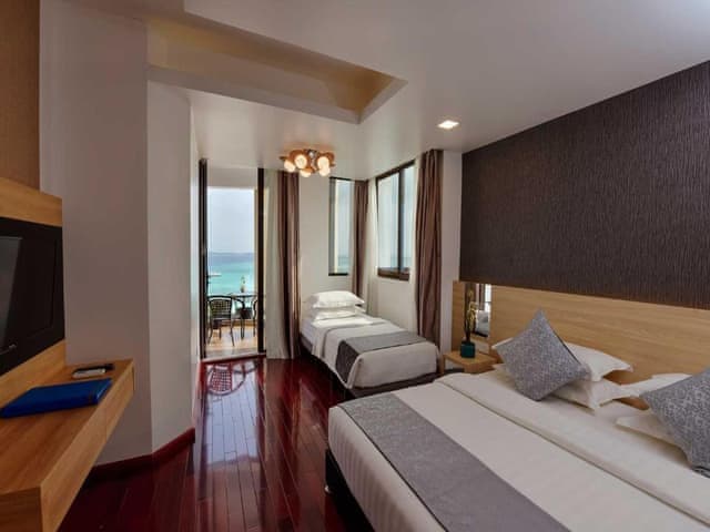 Super Deluxe Room with Balcony and Island View