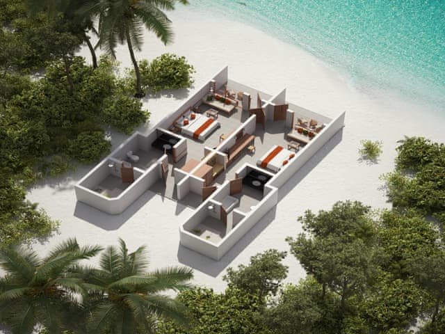 Two Bedroom Family Beach Villa with Two Pools