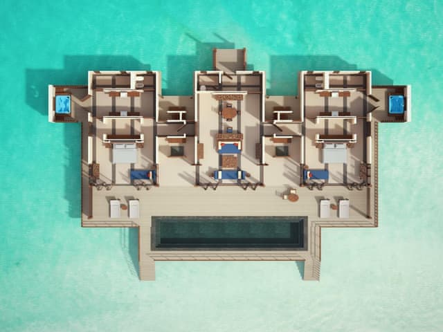 Two Bedroom Ocean Suite with Pool