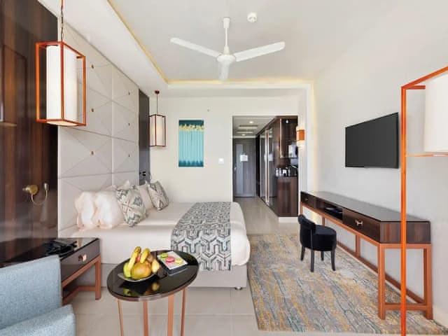 Pool view with relaxing pool