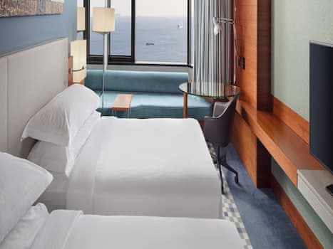 Deluxe Room, 2 Twin Beds, Sea View