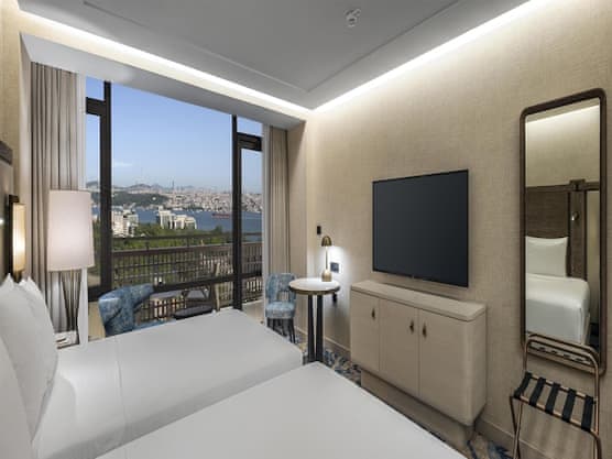 TWO DOUBLE BEDS DELUXE ROOM - BOSPHORUS VIEW