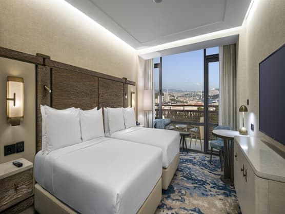 TWO DOUBLE BEDS DELUXE ROOM - BOSPHORUS VIEW
