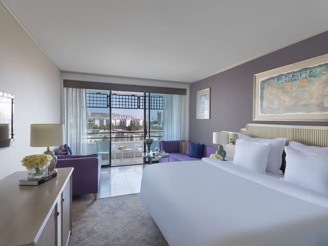 Comfort Room, 1 Double Bed with Sofa bed, City View