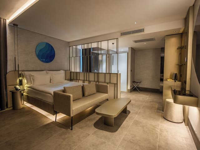 Honeymoon Room, 1 King Bed, Partial Sea View