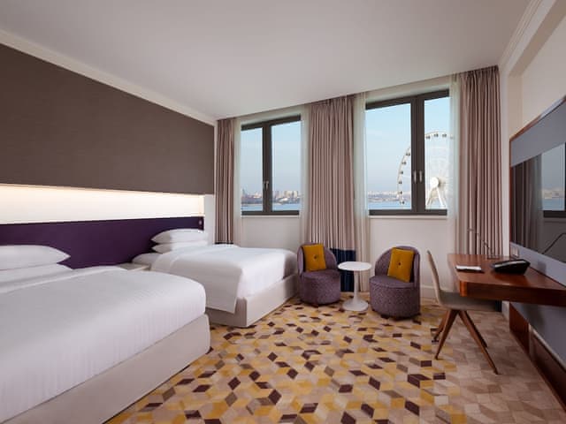 Deluxe Room, 2 Queen Beds, Smoking, Sea View