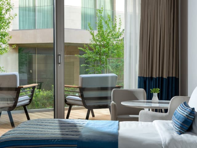 Junior Suite, 1 King Bed, Terrace, Side Sea View