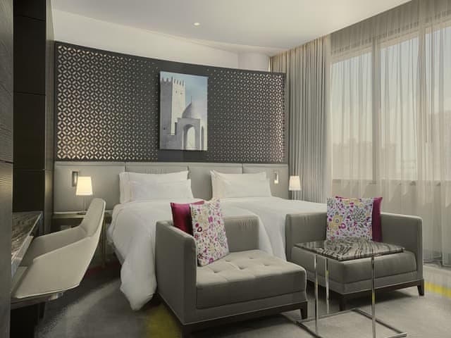 Deluxe Room, 2 Twin Beds, Non Smoking, City View