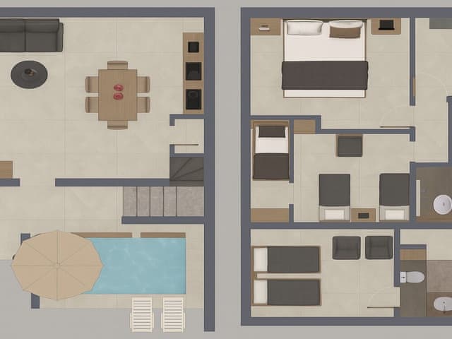 Deluxe Swim Up Family Room