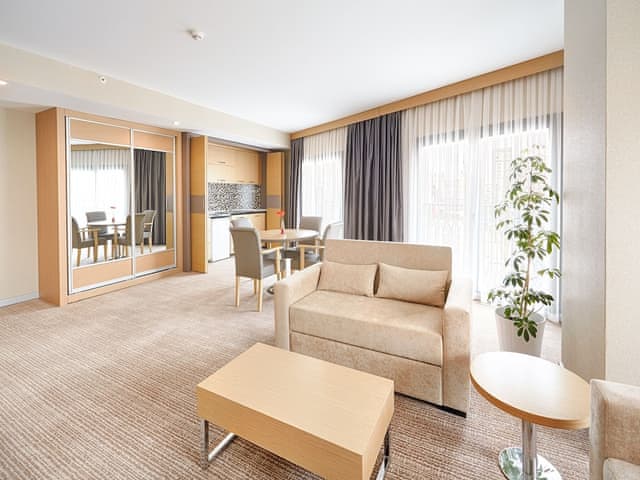 Suite, 1 King Bed with Sofa bed, Balcony, Corner