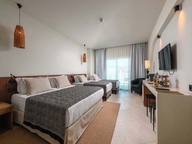 Premium Quadruple Room, Multiple Beds, Terrace, Garden View