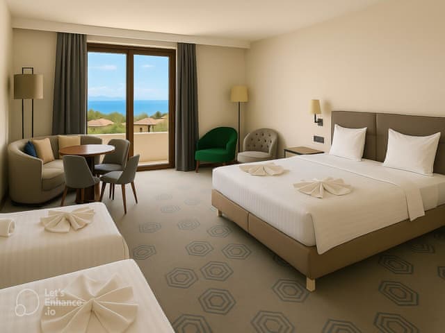 Deluxe Quadruple Room, Sea View