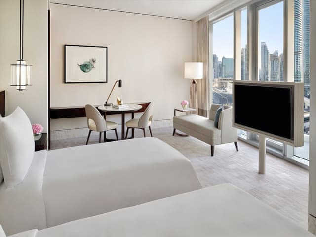 Premier Twin Burj Khalifa View Room - Exclusive Access to Level 54 Infinity Pool