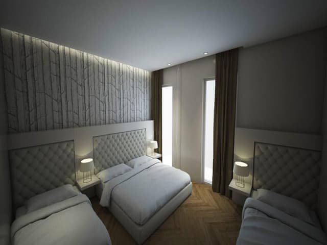 Quadruple Room, Balcony, Partial Sea View