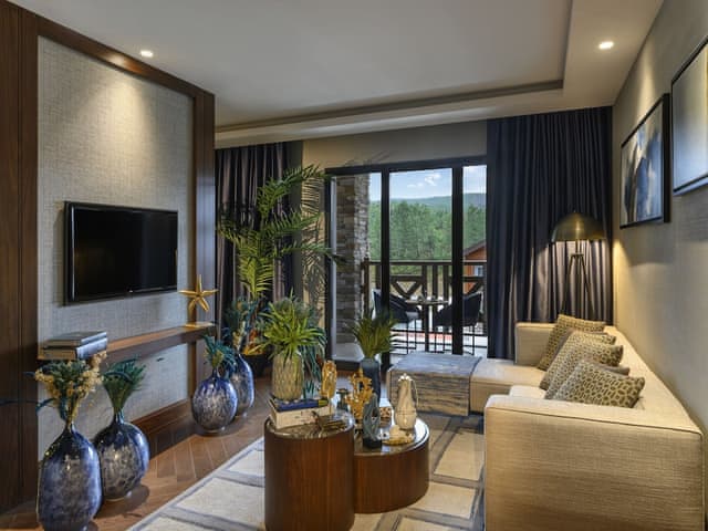 Comfort Suite with King Size Bed, Pond and Forest View