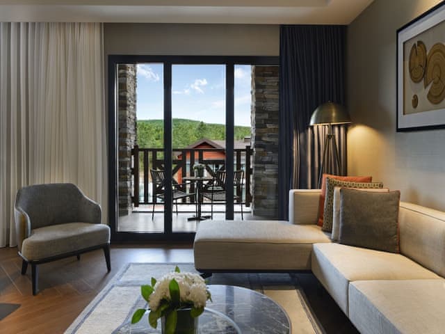 Comfort Suite with King Size Bed, Pond and Forest View