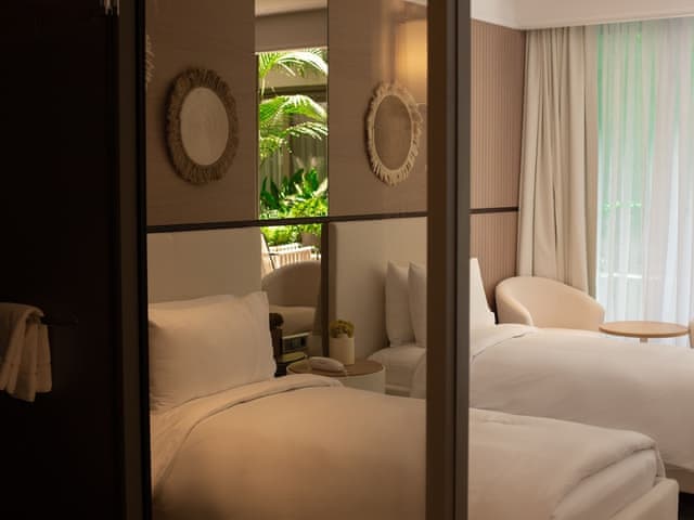 Deluxe Room, 2 Twin Beds, Park View