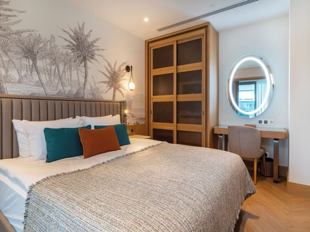 Family Room Pool Access via Stairs