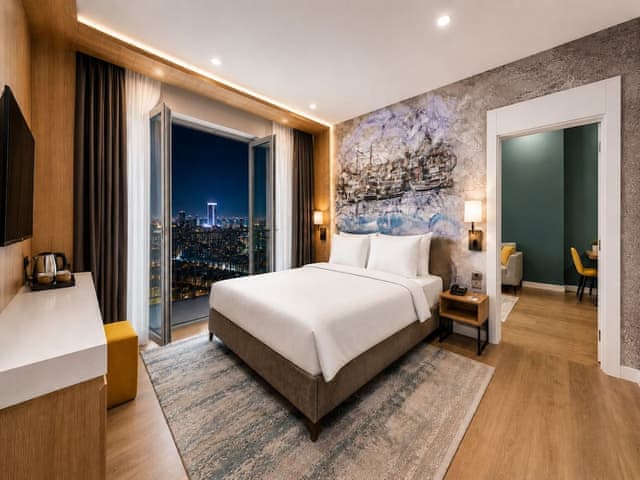 Junior Suite, 1 King Bed, Non Smoking, Balcony