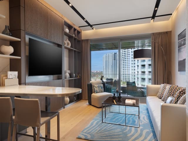 Serene One Bedroom Residence, Executive lounge access, 1 King, Sea view, Balcony