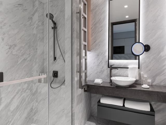 Serene One Bedroom Residence, Executive lounge access, 1 King, Sea view, Balcony