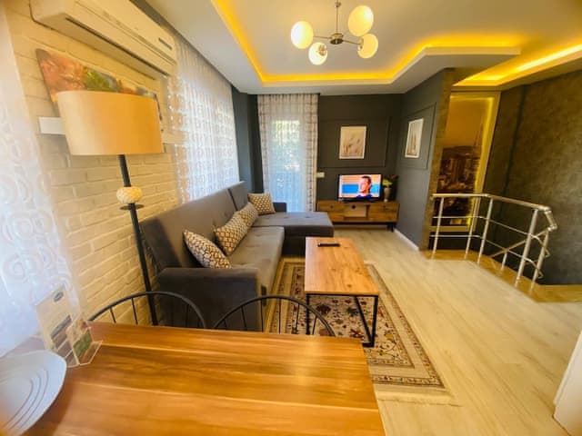 Duplex Apartment with Balcony and Pool View