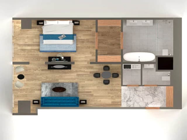 Senior Suite, 1 Bedroom, Kitchenette, City View