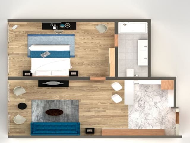 Suite, 1 Bedroom, Kitchenette, Partial Sea View (Prestige)