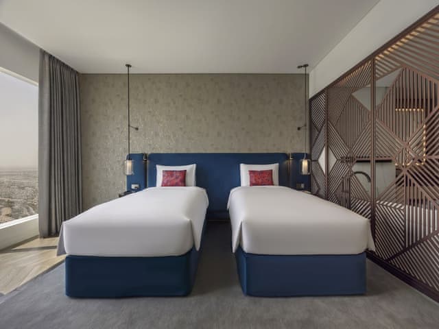 Studio, 2 Twin Beds, Marina View