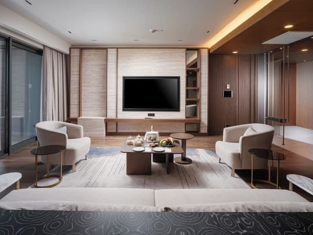 Presidential Süit 3 Yatak Odalı & Özel Havuz Deniz Manzaralı (Topluluk Alanı)