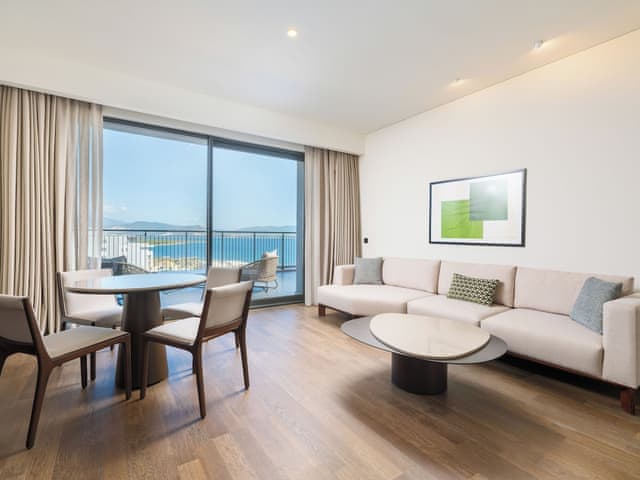 Penthouse Süit 2 Yatak Odalı Deniz Manzaralı (Topluluk Alanı)