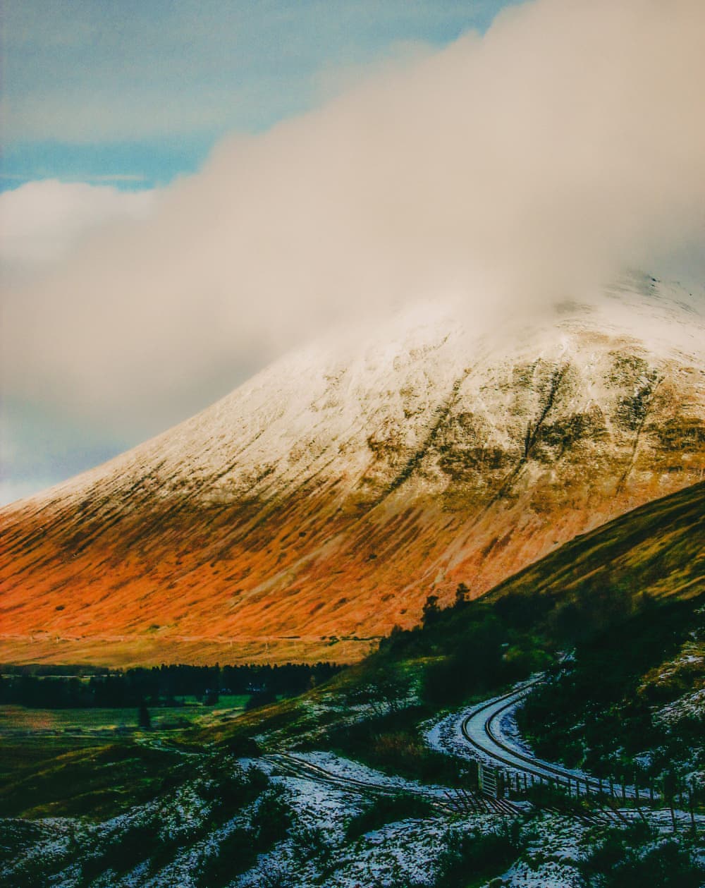 Scottish Highlands in winter