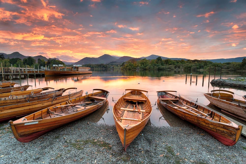 Sunset at Derwentwater in Keswick