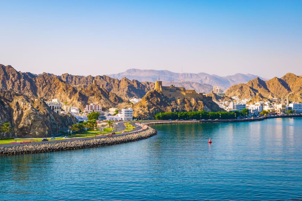 Muscat - surrounded by dramatic mountains and stunning desert landscapes