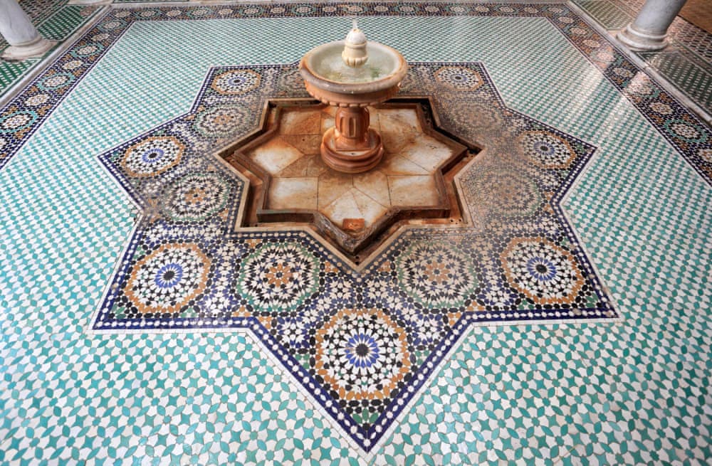 Kunstwerk-Beispiel im Mausoleum von Moulay Idriss‌ ‌