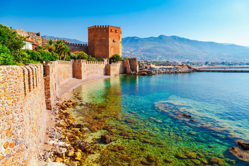 Castle and Red Tower in Alanya