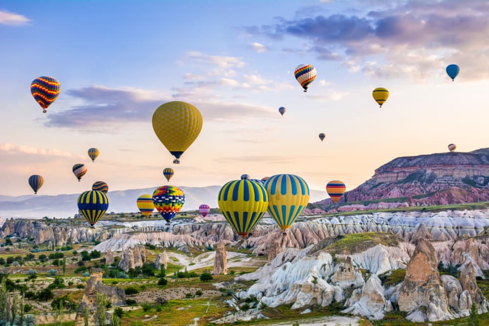 Riding a hot air balloon is a must for visitors of Cappadocia