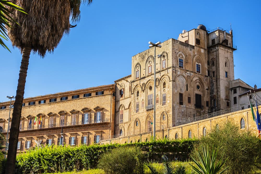 Der Palazzo dei Normanni, offizieller Sitz der sizilianischen Regionalversammlung