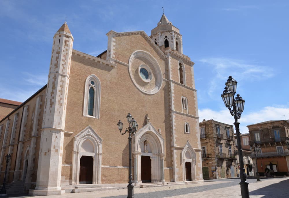 Lucera Cathedral, once the site of the Central Mosque and Muslim centre of Lucera