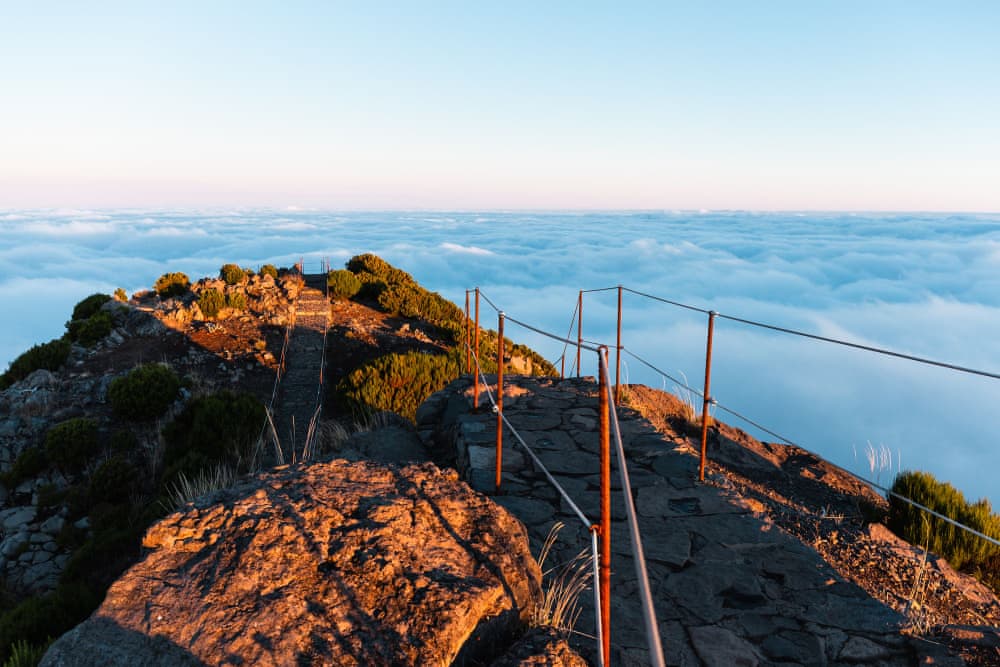 Sonnenuntergang am Pico Ruivo
