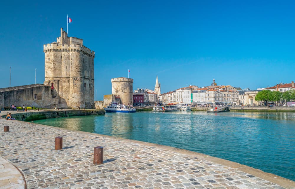 La Rochelle avec les tours du château médiéval