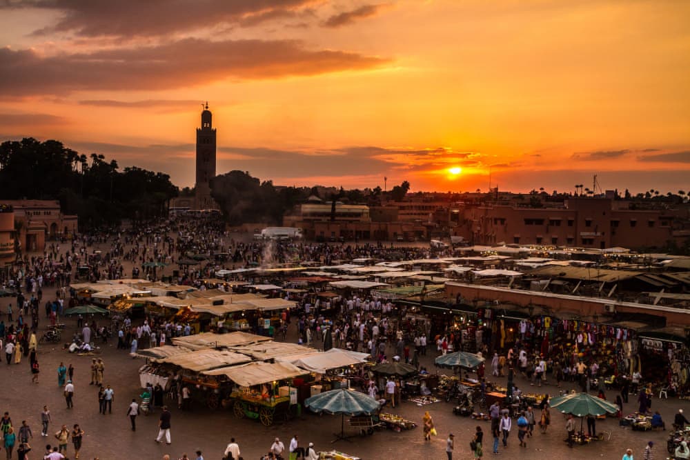 Sunset at Jemaa El Fna