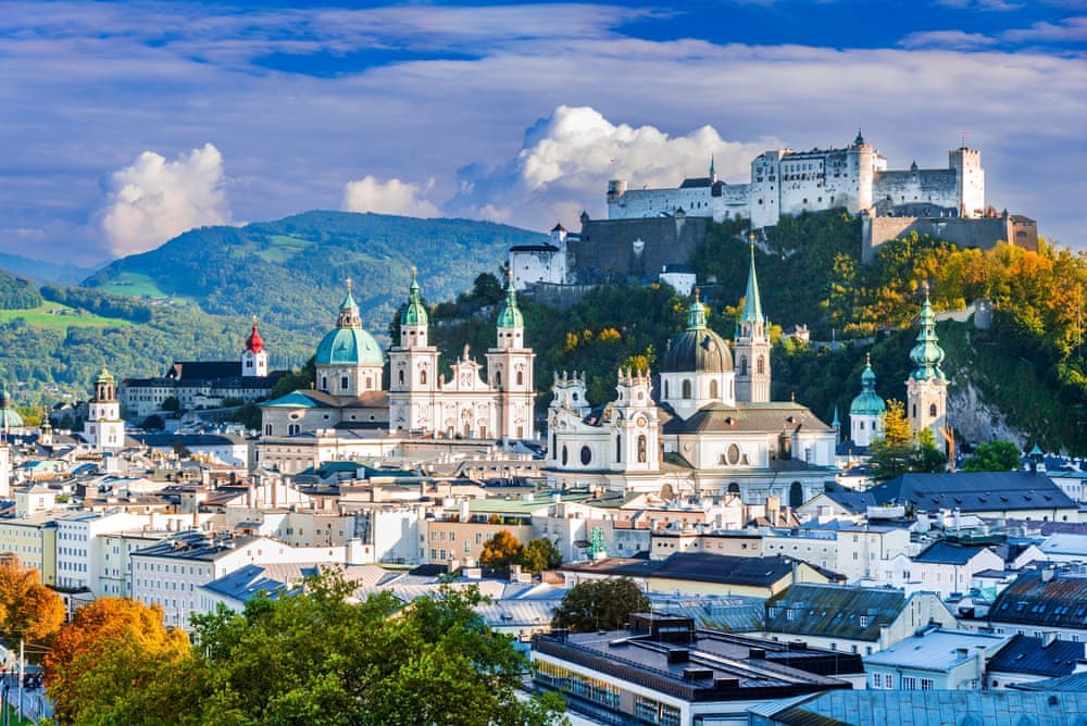 Salzburger Dom und die Festung Hohensalzburg