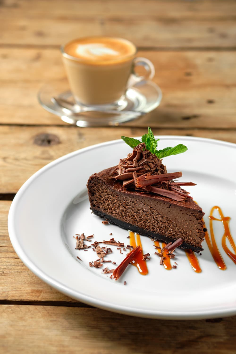 Sachertorte with Wiener Melange coffee