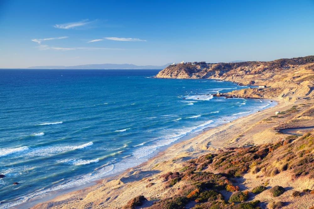 Blick auf den Strand von Achakar