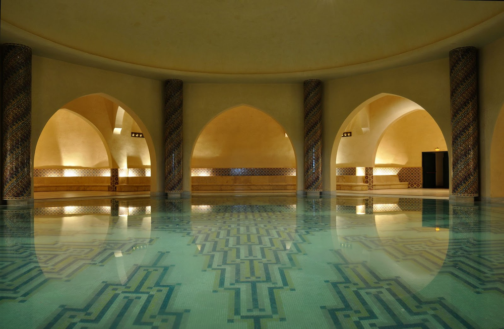 Interior of a traditional hammam