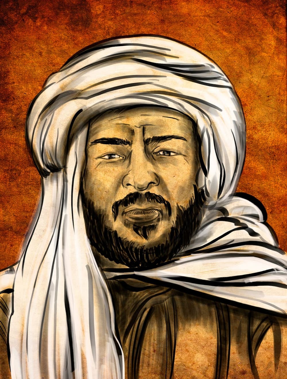 Representation of the great traveler Ibn Battouta