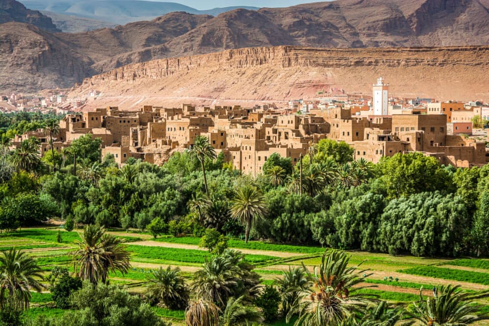 Panoramablick auf Tinghir