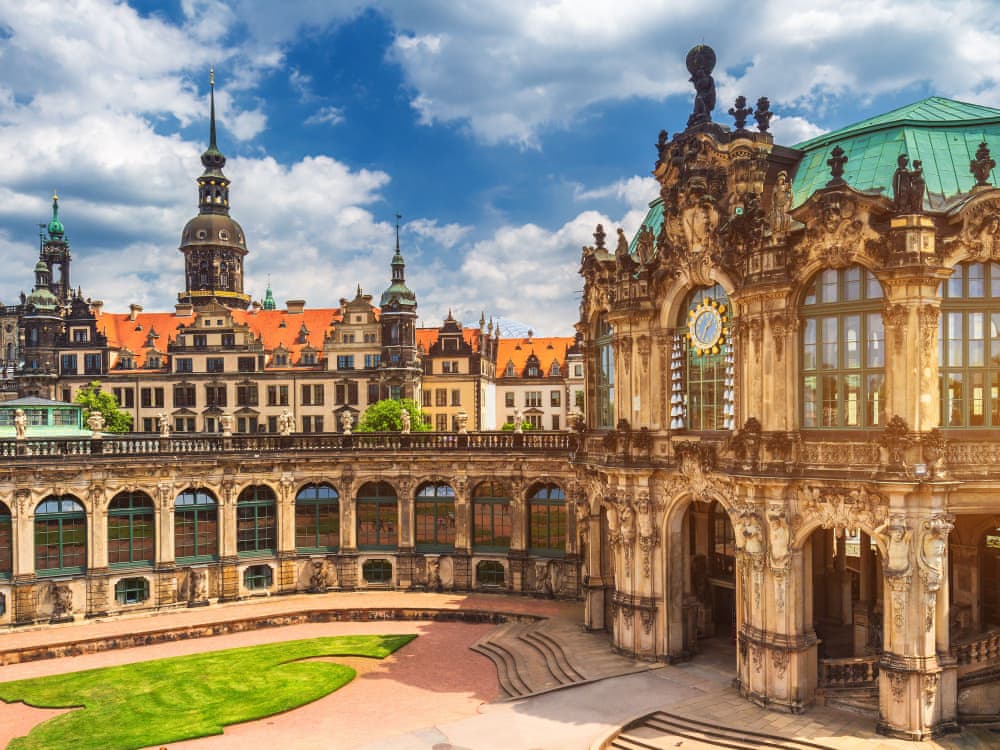 Blick auf die Semperoper 